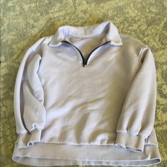 Amazon Kids Light Purple Quarter-Zip Sweater - Picture 1 of 1